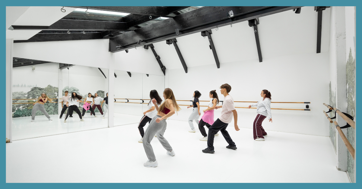 Street Dance Class in a Dance Studio