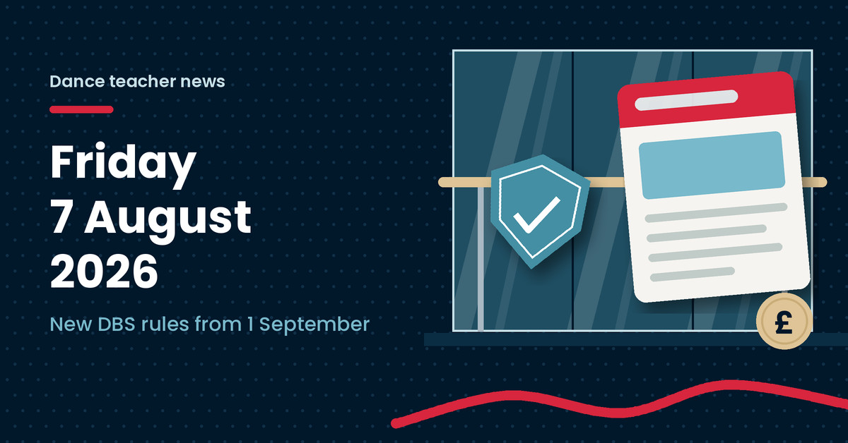 Illustration of a shield with a tick, a pound coin and a news page, next to the headline Friday 7 August 2026, New DBS rules from 1 September