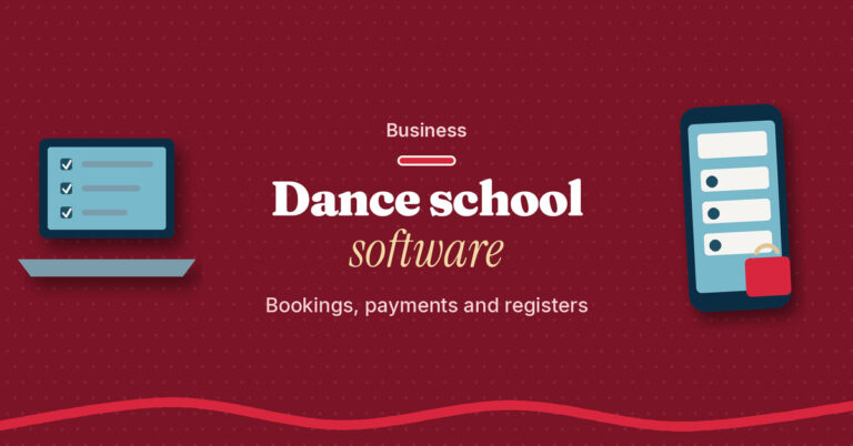Teach.Dance graphic with the title Software for running a dance school
